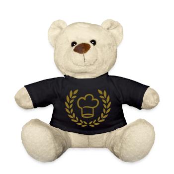 cooking - Teddy Bear - black - Front