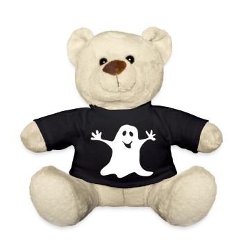 Monochrome ghost Halloween T-shirt - Teddy Bear - black - Front