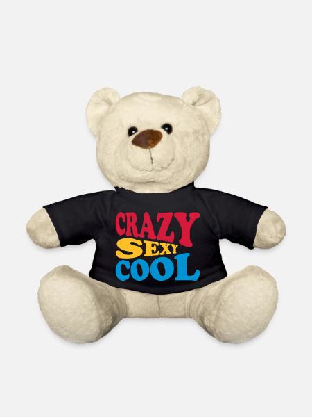 crazy sexy cool Design - Teddy - Schwarz