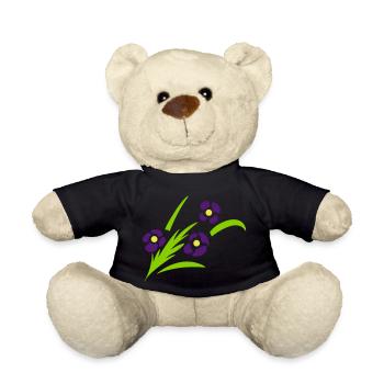 fleurs en épi - Nounours - noir - Devant