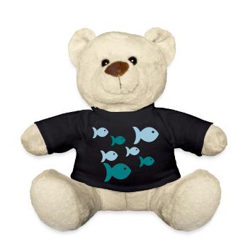 Pisces - Teddy Bear - black - Front