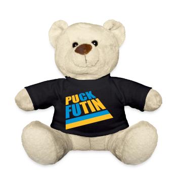 Conception du logo Puck Futin - Nounours - noir - Devant