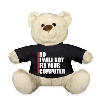 Ne pas réparer votre ordinateur - Nounours - noir - Devant