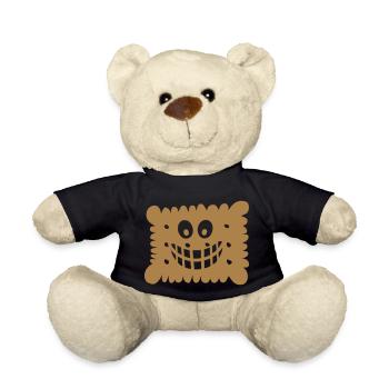 gateau sec petit beurre sourire biscuit - Nounours - noir - Devant