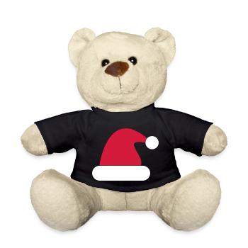 Bonnet de Noel, bonnet de Noel - Nounours - noir - Devant