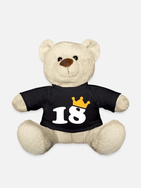 18 Krone 18e anniversaire 18 ans - Nounours - noir