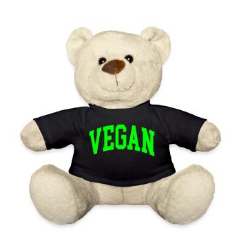 Végétalien - Nounours - noir - Devant