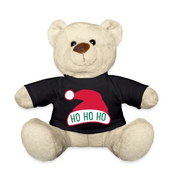 Ho Ho Ho - Teddy Bear - black - Front