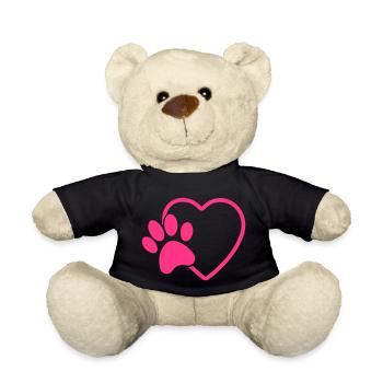 coeur de patte - Nounours - noir - Devant