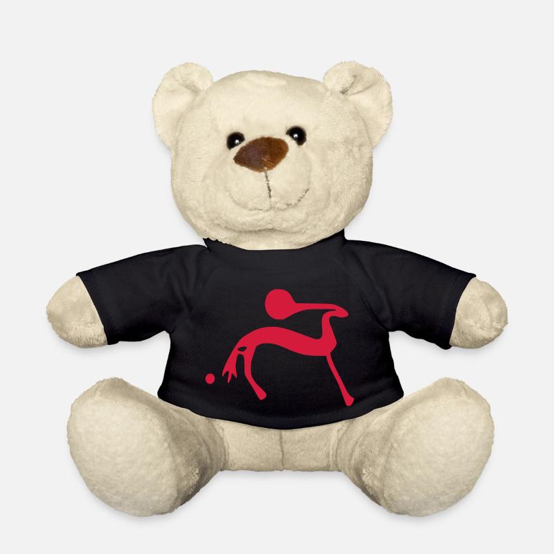petroglyphe Sonnenpferd von Balken - Teddy - Schwarz