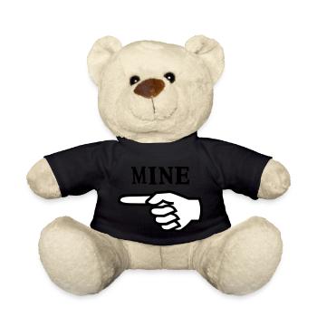 Mine - Hand Finger - Teddy - Schwarz - Vorne