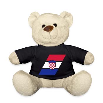 croatia stripe flag - Teddy - Schwarz - Vorne