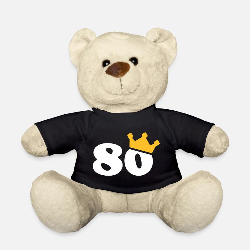 80 Krone 80e anniversaire 80 ans - Nounours - noir