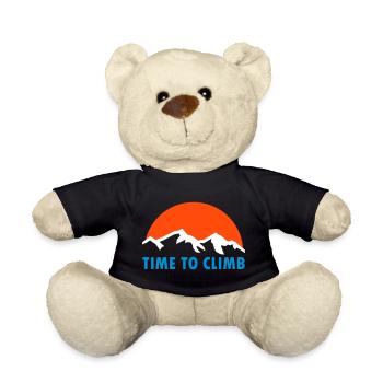 Time to climb (Berge, Sonne) - Teddy - Schwarz - Vorne