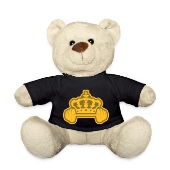Conception du logo Krone Dumbbell - Nounours - noir - Devant