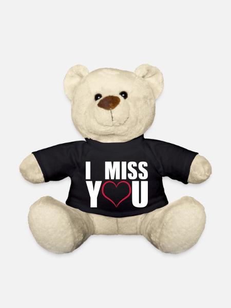 I miss you geschenk - Teddy - Schwarz