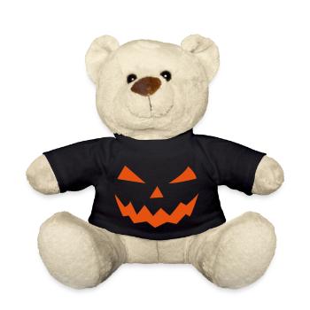 Design de citrouille d'Halloween - Nounours - noir - Devant