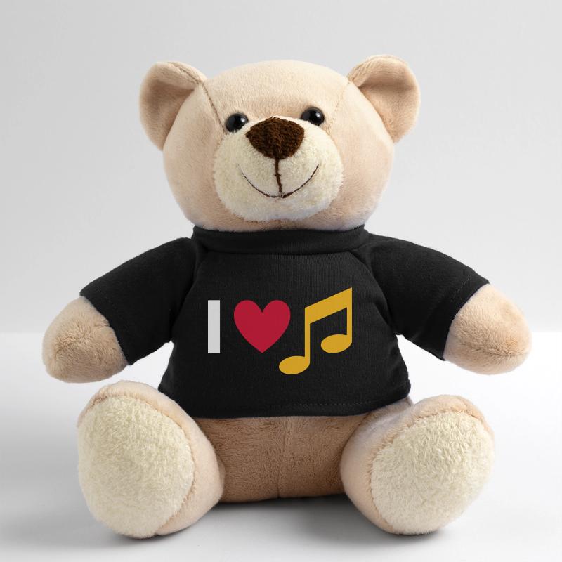 J’aime la musique (cœur, note) Nounours