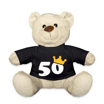 50 couronne 50 anniversaire 50 ans - Nounours - noir - Devant