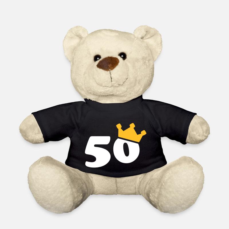 50 couronne 50 anniversaire 50 ans - Nounours - noir