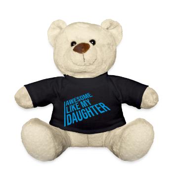 Génial comme ma fille - Nounours - noir - Devant