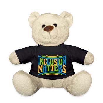 inclusion matters Logo Zitat - Teddy - Schwarz - Vorne