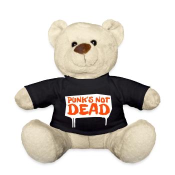 punks not dead | red-edition - Teddy Bear - black - Front