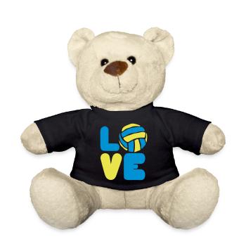 volleyball waterpolo love wort liebt Sport - Teddy - Schwarz - Vorne