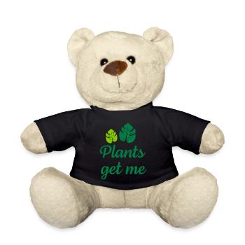 Pflanzen verstehen mich - Teddy - Schwarz - Vorne