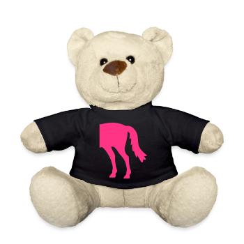 Half Horse Rear Rear Half Fun - Teddy Bear - black - Front