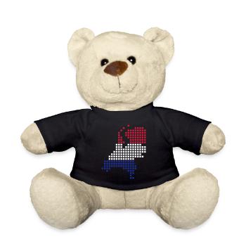 Dutch - holland - netherlands - Teddy Bear - black - Front