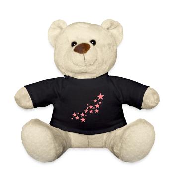 Star Pattern Symbols - Teddy Bear - black - Front