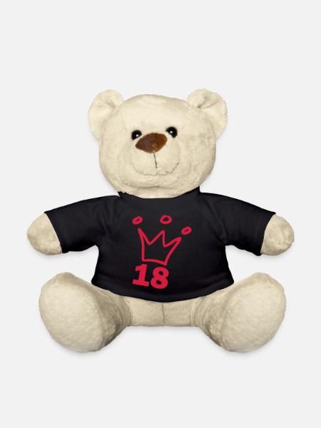18 Geburtstag Volljährig Krone - Teddy - Schwarz