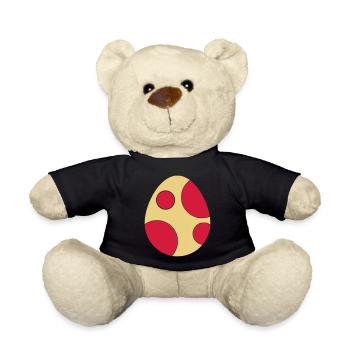 Dinosaurier Ei - Teddy - Schwarz - Vorne