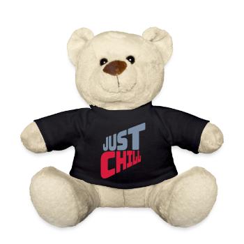 Just Chill Text Logo - Nounours - noir - Devant