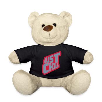 Just Chill Text Logo - Nounours - noir - Devant