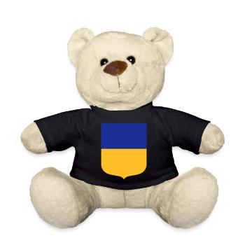Ukraine - Teddy Bear - black - Front