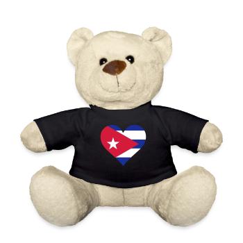 Ein Herz für Kuba - Teddy - Schwarz - Vorne