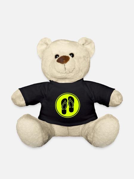 Icône Tongs - Nounours - noir
