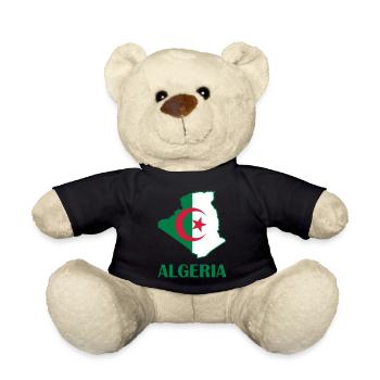 algeria logo - Teddy Bear - black - Front