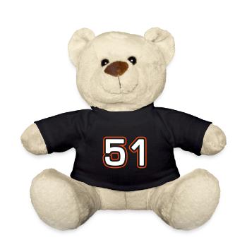 51 Zahl Symbol - Teddy - Schwarz - Vorne