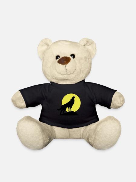 Wolf and full moon (super cheap!) - Nounours - noir