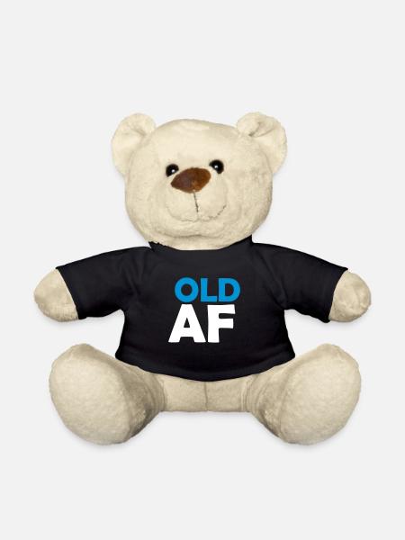 old AF Text Logo - Teddy - Schwarz