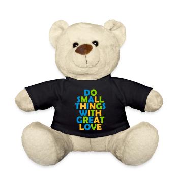 Zitat do small things - Teddy - Schwarz - Vorne