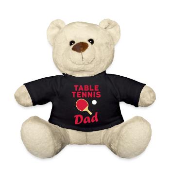 Tennis de table papa, raquettes de tennis de table, tennis de table - Nounours - noir - Devant