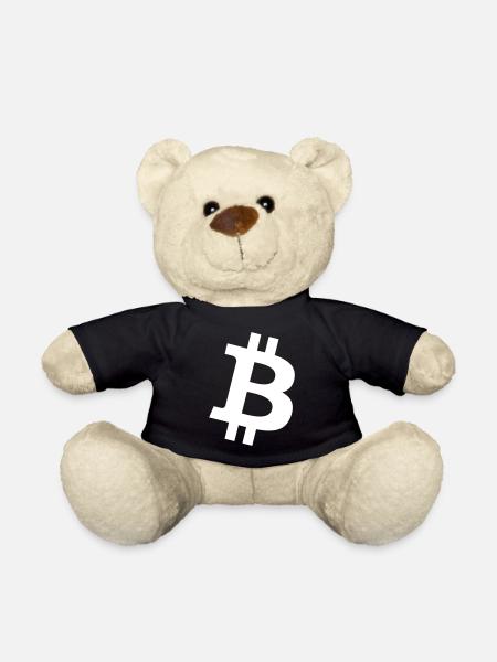 Bitcoin Logo - Teddy - Schwarz