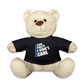 I don't care fact - Teddy Bear - black - Front