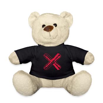 fleisch kreuz x bacon schinken lecker hunger grill - Teddy - Schwarz - Vorne