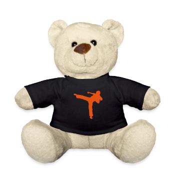 capoeira figur silhouette - Teddy - Schwarz - Vorne