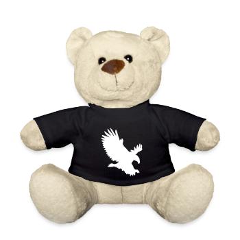 Eagle approaching - Teddy Bear - black - Front